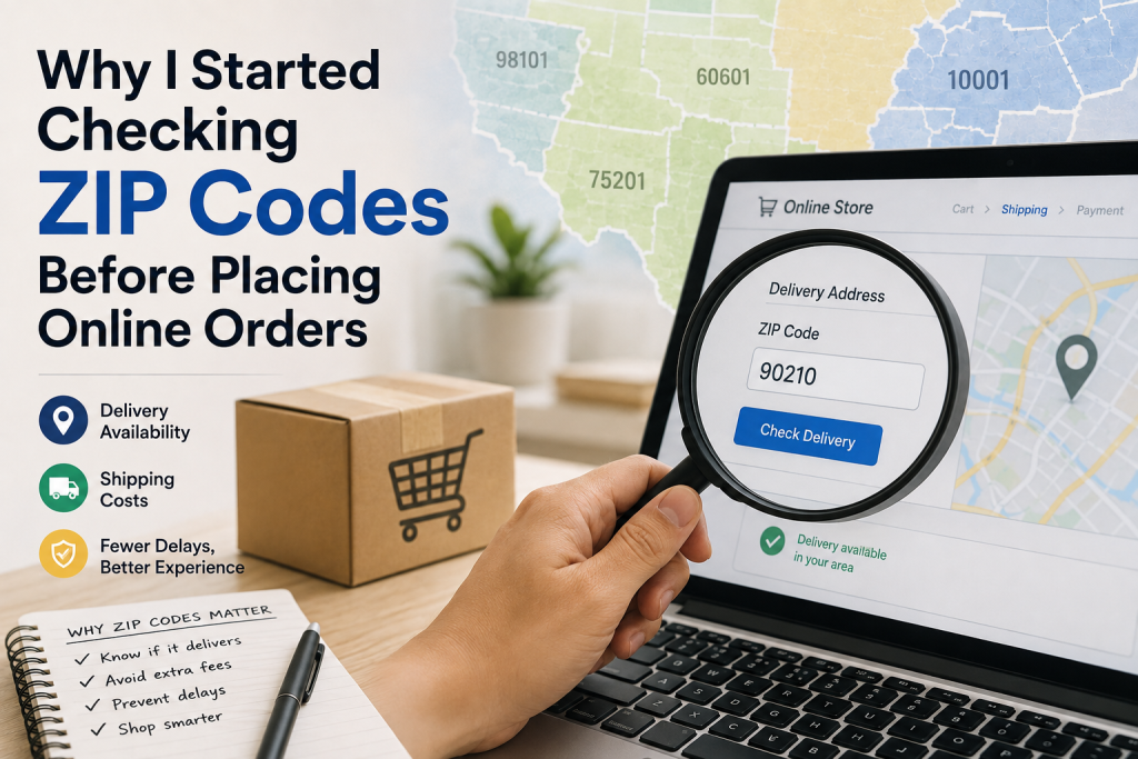Why I Started Checking ZIP Codes Before Placing Online Orders